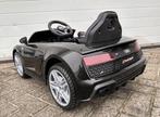 Audi R8 12v zwart Afstands / Bluetooth - Leder - Rubberban, Kinderen en Baby's, Speelgoed | Buiten | Voertuigen en Loopfietsen