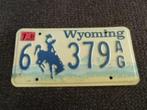 Kentekenplaat licenseplate Wyoming no 2 USA, Auto's, Gebruikt, Ophalen of Verzenden