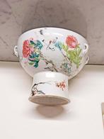 antieke chinese famille rose porseleinen schaal op voet, Antiek en Kunst, Antiek | Porselein, Ophalen of Verzenden