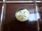 Kristallen deksel doosje, RCR, Antiek en Kunst, Antiek | Glas en Kristal, Ophalen of Verzenden