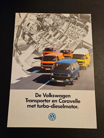 Brochure Volkswagen Transporter & Caravelle Turbo Diesel  beschikbaar voor biedingen