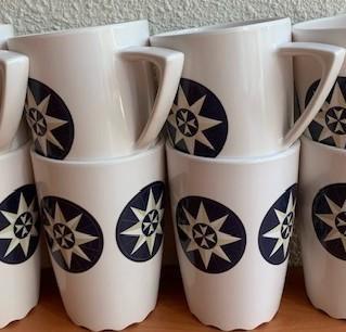 Mepal Rosti Wave: 4 bekers Travel, Caravans en Kamperen, Kampeeraccessoires, Zo goed als nieuw, Ophalen of Verzenden