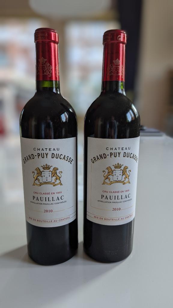 Château Grand-Puy Ducasse (2010, Bordeaux Médoc Pauillac), Verzamelen, Wijnen, Zo goed als nieuw, Rode wijn, Frankrijk, Ophalen of Verzenden