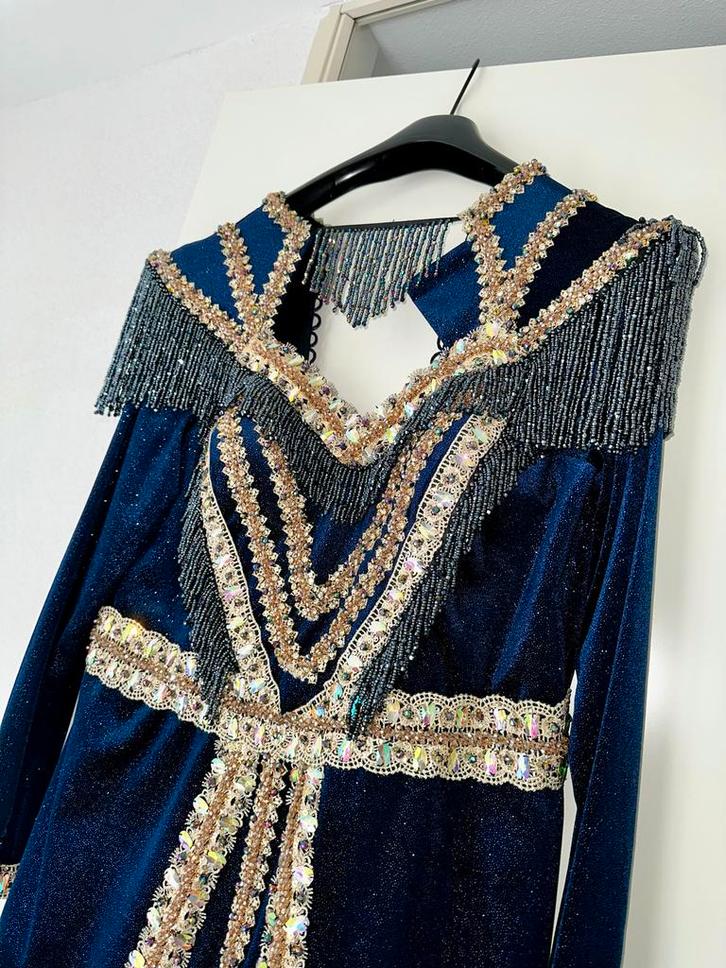 Bindalli / kaftan / hennajurk blauw NIEUW, Kleding | Dames, Jurken, Nieuw, Maat 42/44 (L), Blauw, Onder de knie, Ophalen