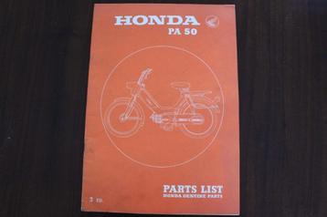 Honda PA50 Camino 1978 moped parts list onderdelen boek beschikbaar voor biedingen