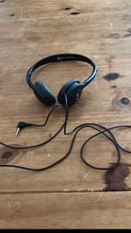 Handige zwarte koptelefoon , amper gebruikt, Nieuw, Ophalen of Verzenden, Inklapbare microfoon, Over-ear