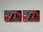 2x TDK D 60 cassettebandjes – nieuw, 2 t/m 25 bandjes, Overige genres, Ophalen of Verzenden, Nieuw in verpakking