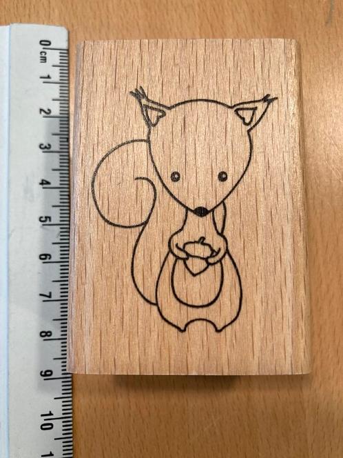 Florileges design stempel eekhoorn, Hobby en Vrije tijd, Stempelen, Zo goed als nieuw, Ophalen of Verzenden