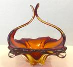ANTIEKE MURANO SCHAAL. Glazen vaas Venetië Art Nouveau glas., Ophalen of Verzenden