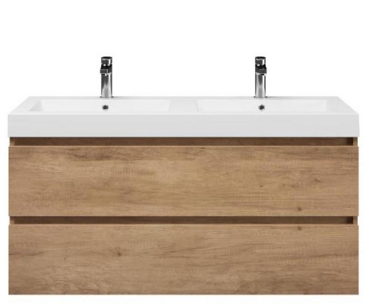 Trisline Gia/esta badmeubel eikenhout softclose, Huis en Inrichting, Badkamer | Badkamermeubels, Zo goed als nieuw, Wastafelkast