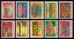Irian Barat Zonnebloem nr 31/40 postfris 1970, Postzegels en Munten, Ophalen of Verzenden, Postfris, Zuidoost-Azië