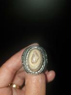 Ring maat 21 batu akik puser bumi Indonesië, Sieraden, Tassen en Uiterlijk, Ringen, Ophalen of Verzenden, Zo goed als nieuw, 20 of groter