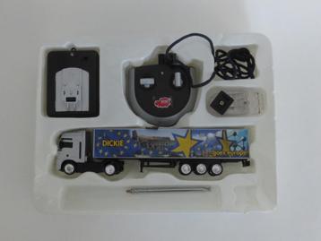 MAN-truck & trailer, 1:72, Dickie RC afstandsbediening, zgan beschikbaar voor biedingen