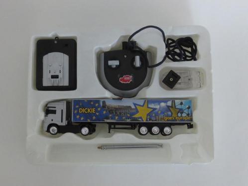 MAN-truck & trailer, 1:72, Dickie RC afstandsbediening, zgan, Kinderen en Baby's, Speelgoed | Speelgoedvoertuigen, Zo goed als nieuw