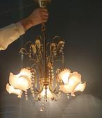 Hollywood regency kroonluchter, Huis en Inrichting, Lampen | Kroonluchters, Ophalen, Zo goed als nieuw, Overige materialen, Hollywood regency