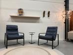 1 nieuwstaat Leolux Indra Fauteuils blauw design stoel