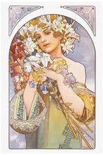 Mooie Art Nouveau Alphonse Mucha Poster affiche #5, Verzenden, Nieuw, Rechthoekig Staand