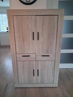 Eiken Wandkast/Bergkast, Huis en Inrichting, Ophalen, Gebruikt, Minder dan 150 cm, 150 tot 200 cm
