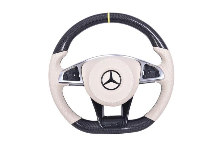 Mercedes AMG leder & carbon stuur / stuurwiel 2014–2022, Auto-onderdelen, Besturing, Mercedes-Benz, Nieuw, Verzenden