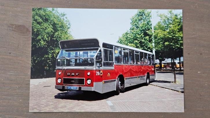 Foto BUS GVU Utrecht 216 Den Haag 1994, Verzamelen, Spoorwegen en Tramwegen, Gebruikt, Tram, Overige typen, Verzenden