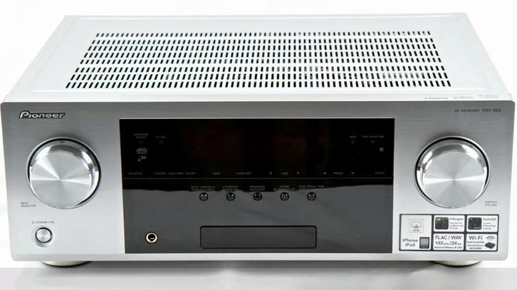 PIONEER 7 x 150 Watt model VSX-922 silver, Audio, Tv en Foto, Versterkers en Receivers, Zo goed als nieuw, 7.1, 120 watt of meer