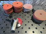 Suhner 180mm haaks handstuk g28 m14 met veel fiberschijven, Ophalen of Verzenden, Nieuw, 1200 watt of meer