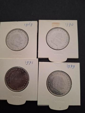 Rijjsdaalders Juliana periode. 1969,1970,1971 1979 beschikbaar voor biedingen