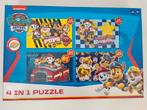 Puzzel paw patrol 4 in 1, Ophalen of Verzenden, 10 tot 50 stukjes, Zo goed als nieuw, 2 tot 4 jaar