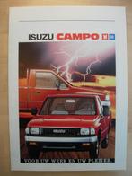 Isuzu Campo Brochure 1989 – Pickup Pick up, Ophalen, Zo goed als nieuw, Overige merken, Isuzu
