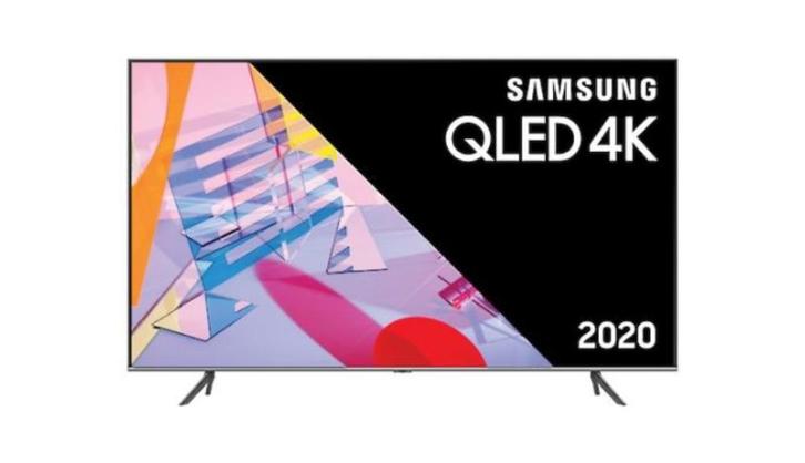 QE55Q64TASXXN, Audio, Tv en Foto, Televisies, Zo goed als nieuw, QLED, 100 cm of meer, 4k (UHD), Samsung, Smart TV, Ophalen