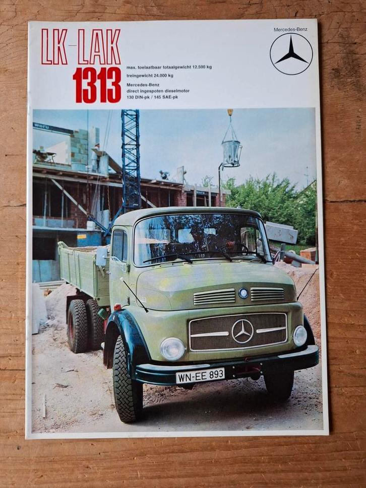 Mercedes-Benz 1313 vrachtwagenbrochure - 1973, Boeken, Auto's | Folders en Tijdschriften, Zo goed als nieuw, Mercedes, Ophalen of Verzenden