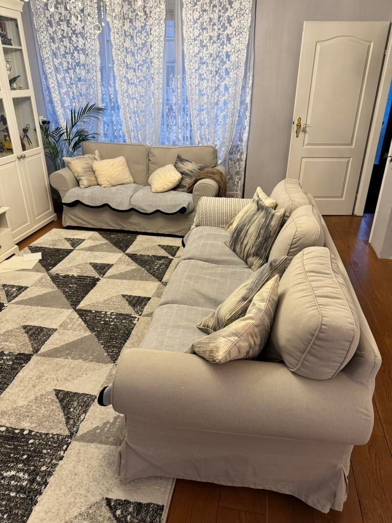 IKEA 3-zits + 2-zits bankstel set + extra hoes GRATIS!, Huis en Inrichting, Ophalen, Driepersoons, 75 tot 100 cm, Zo goed als nieuw