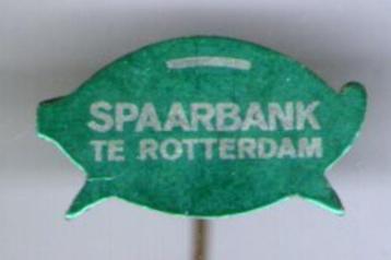 Spaarbank te Rotterdam blik speldje ( W_014 ) beschikbaar voor biedingen