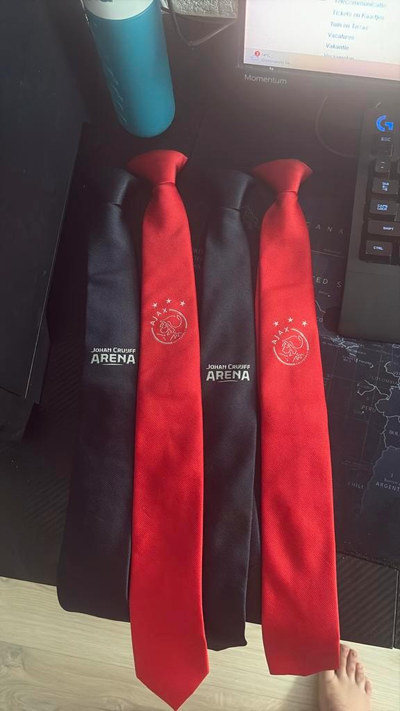 Officiële Ajax en Johan Cruijff Arena stropdassen, Kleding | Heren, Stropdassen, Zo goed als nieuw, Rood, Ophalen