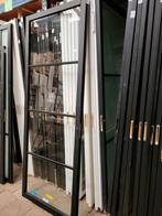 88x231,5cm binnendeur opdek R zwart staallook + valdorp SK33, Ophalen, Zevenaar, 80 tot 100 cm, 215 cm of meer