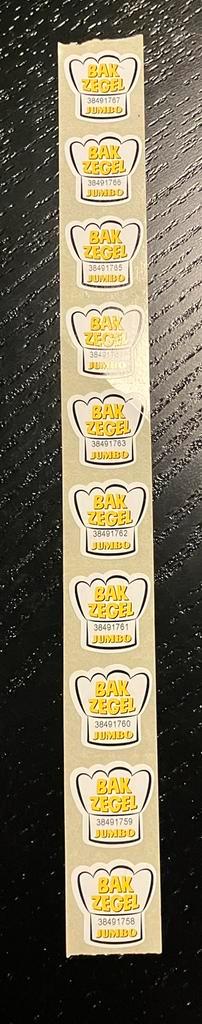 Jumbo bakzegels 10 stuks beschikbaar voor biedingen