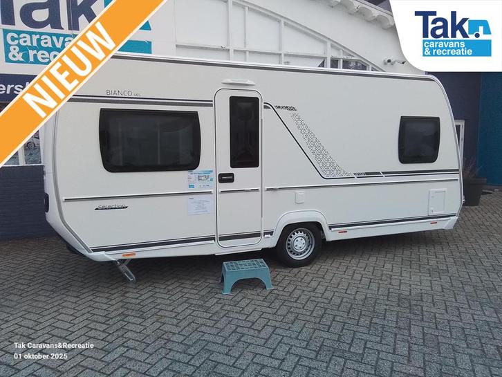 Fendt Bianco Selection 465 SFB Model 2026 frans bed, Caravans en Kamperen, Caravans, Bedrijf, tot en met 4, 1000 - 1250 kg, Rondzit