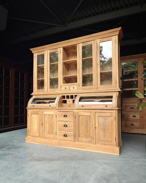 Grutterskast Teakhout | Winkelkast | Servies #2145, Huis en Inrichting, Kasten | Buffetkasten, 200 cm of meer, 200 cm of meer