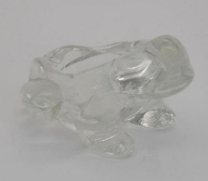 Vintage Glazen Kikker asbakje, Verzamelen, Beelden en Beeldjes, Zo goed als nieuw, Dier, Ophalen of Verzenden