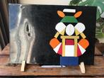 Magnetisch bord met houten figuurtjes/ blokjes, Ophalen, Gebruikt
