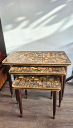 Vintage bijzettafeltjes/ plantentafeltjes 3x, Antiek en Kunst, Antiek | Meubels | Tafels, Ophalen