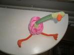 Ikea struisvogel groen roze oranje velours rammel velours, Kinderen en Baby's, Speelgoed | Knuffels en Pluche, Nieuw, Overige typen