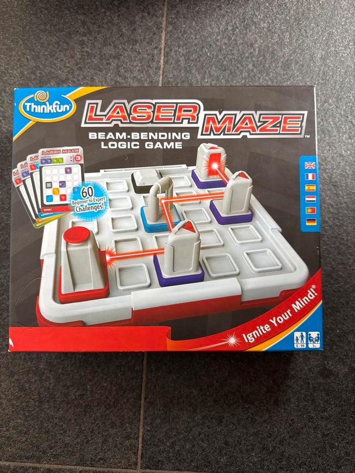 Thinkfun Lazermaze - Logisch Denkspel, Hobby en Vrije tijd, Denksport en Puzzels, Zo goed als nieuw, Overige typen, Minder dan 500 stukjes