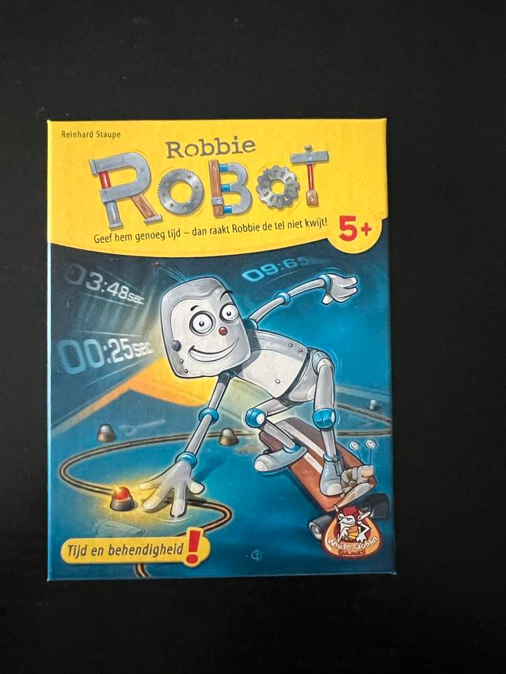 Robbie Robot - Leuk reactiespel!, Hobby en Vrije tijd, Gezelschapsspellen | Bordspellen, Zo goed als nieuw, Een of twee spelers
