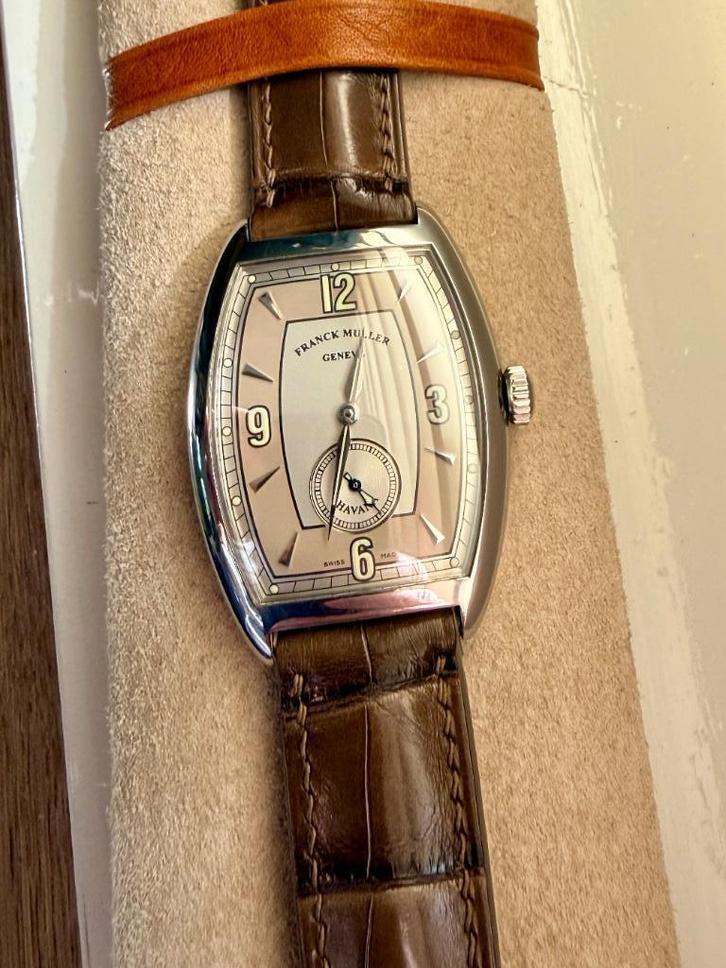 Franck Muller 2852 Havana, Sieraden, Tassen en Uiterlijk, Horloges | Heren, Zo goed als nieuw, Polshorloge, Overige merken, Staal