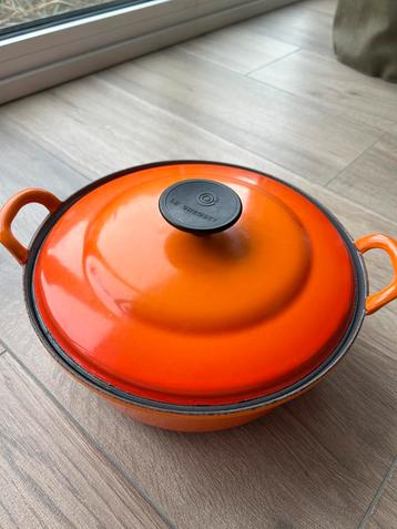 Le Creuset Braadpan 24 - Oranje beschikbaar voor biedingen