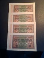 4 biljetten Duitsland opvolgende nummers 20.000 mark, Postzegels en Munten, Bankbiljetten | Europa | Niet-Eurobiljetten, Ophalen of Verzenden