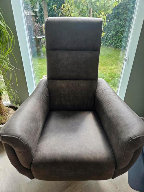 Nieuwe Draaifauteuil | Antraciet | Microvezel, Huis en Inrichting, Fauteuils, Nieuw, Stof, 50 tot 75 cm, Minder dan 75 cm, Ophalen