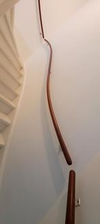 Nette Houten Trapleuning gebogen vorm mahonie hout 340cm, Ophalen of Verzenden, Zo goed als nieuw, 2 tot 4 meter
