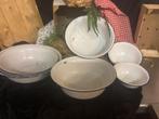 Vintage geemaileerde kommen, Huis en Inrichting, Keuken | Servies, Ophalen